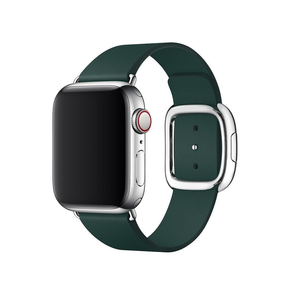 apple-watch-band-40-mm-green-leather-modern