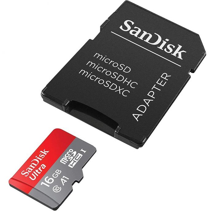 SanDisk Micro SD 16GB 98MB/S + Adapter