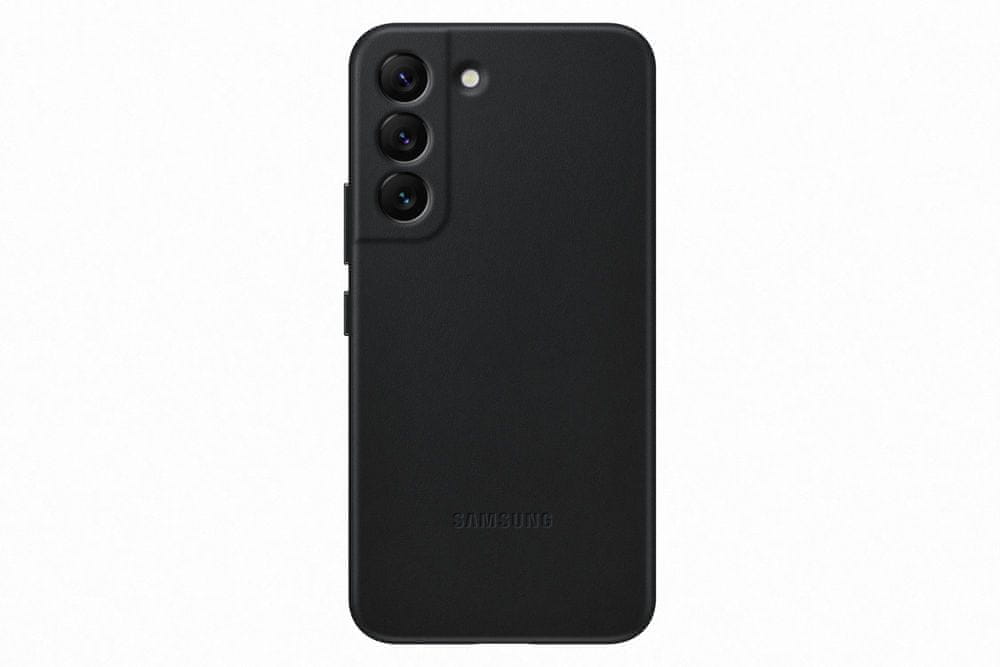 Samsung Galaxy S22 Leather Cover - Black Samsung Galaxy S22 Leather Cover - Black