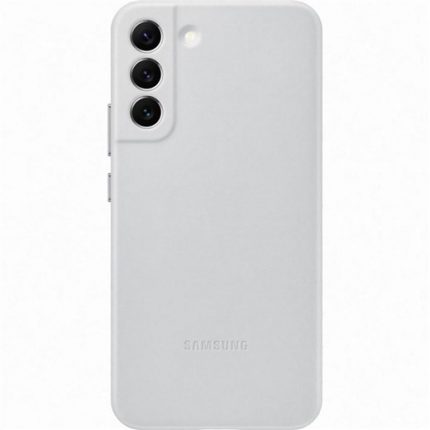 Samsung Galaxy S22+ Leather Cover - Light Grey 