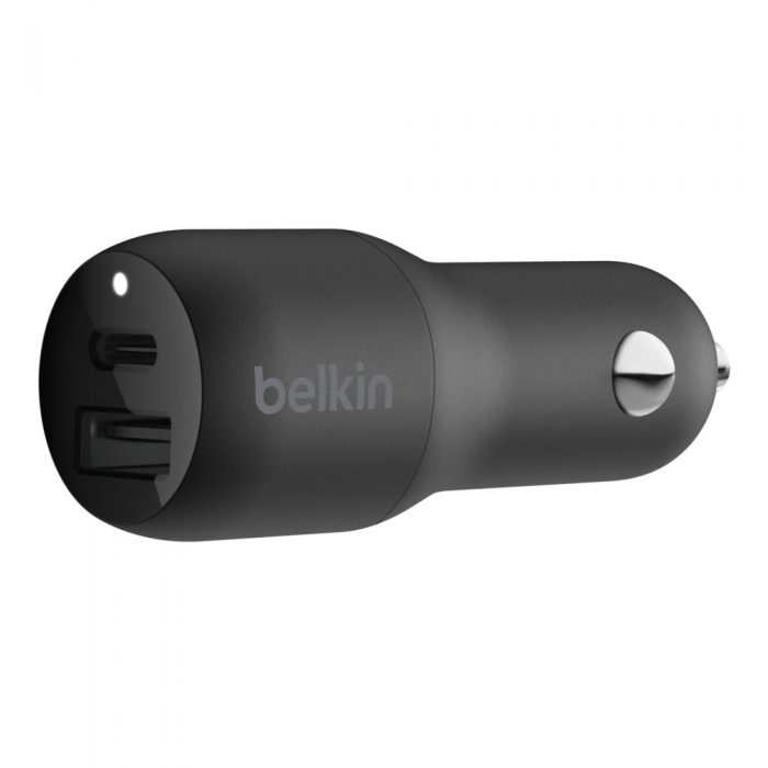 Belkin Car Charger 32W 2-Port USB-C PD + USB-A