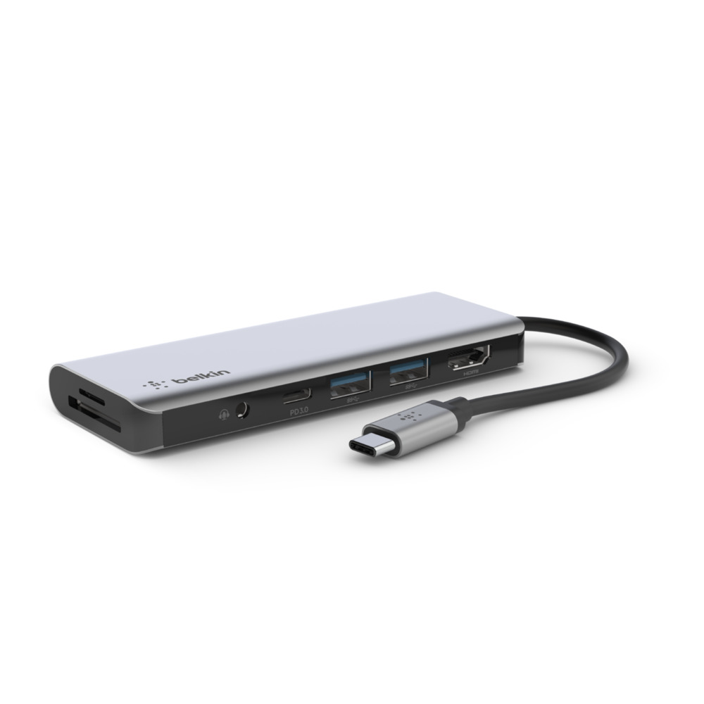 Belkin USB-C 7-in-1 Multiport Hub Adapter Belkin USB-C 7-in-1 Multiport Hub Adapter