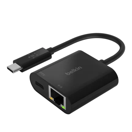 Belkin USB-C to Ethernet Adapter + 60W Charge 