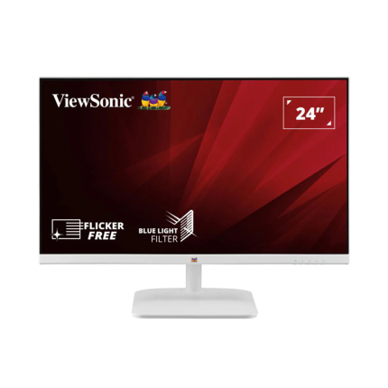 ViewSonic FHD Monitor 24" Frameless - White 