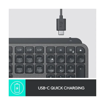 Logitech Wireless Keyboard Mx Keys Advanced Illuminated - Graphite 