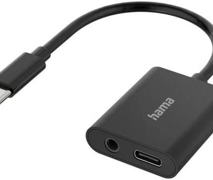 Hama Audio Adapter 2 In 1 USB-C and 3.5 Jack To USB-C 