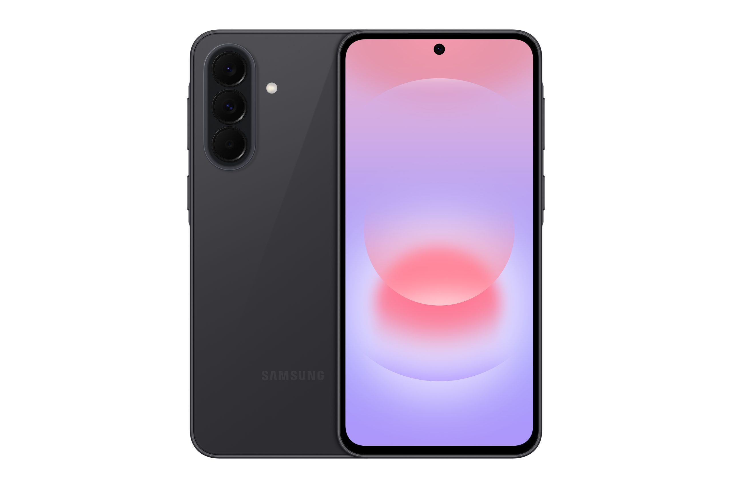 samsung a37,front back, charcoal black color