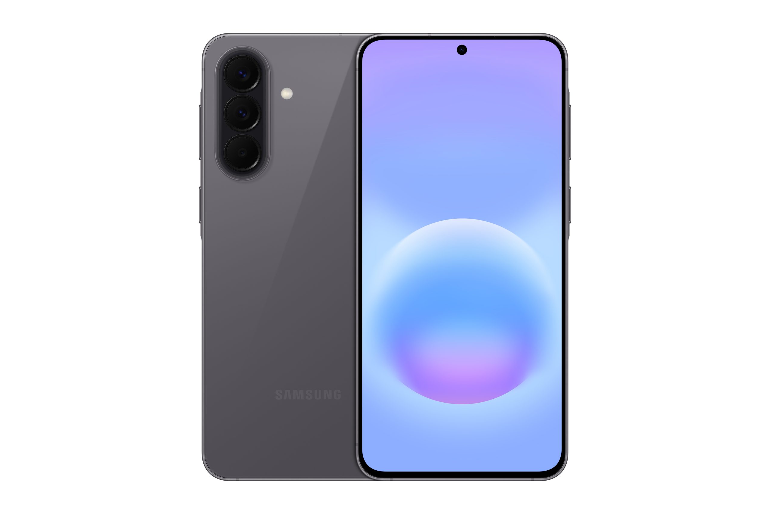 samsung a57, front back, gray color