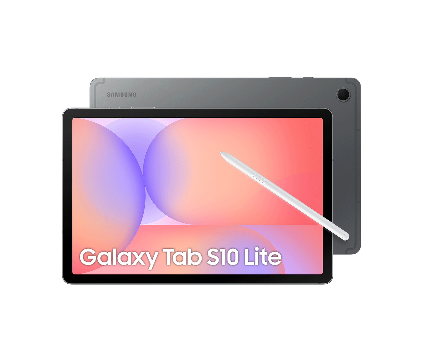 samsung tab s10 lite, full view, grey color